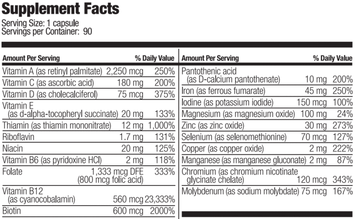 One a day-Bariatric Fusion Multivitamin Capsule